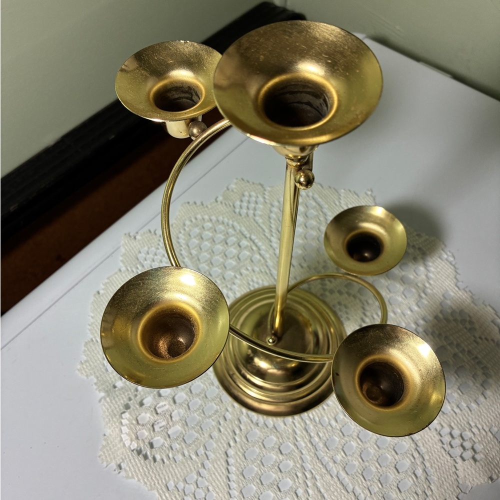 Vintage House Of Lloyd Spiral candelabra/candle holder 5 candle holders - Picture 3 of 6